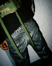 Load image into Gallery viewer, Chrome Studded Denim

