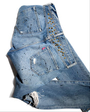Load image into Gallery viewer, Blue Studded Denim
