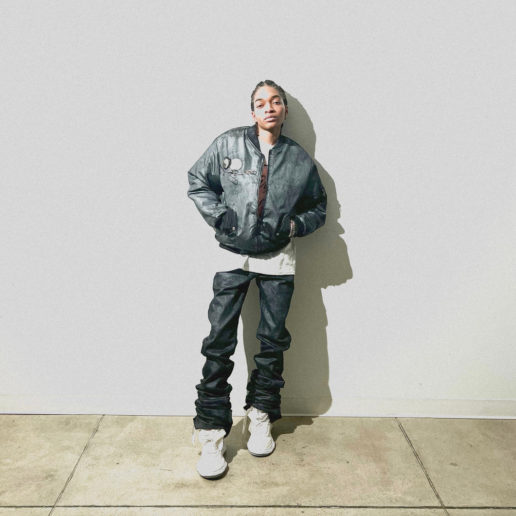 Chrome Bomber Jacket